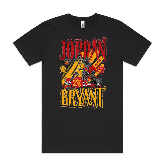 Kobe Bryant Michael Jordan V2 NBA T-Shirt Sport Athlete Family Tee