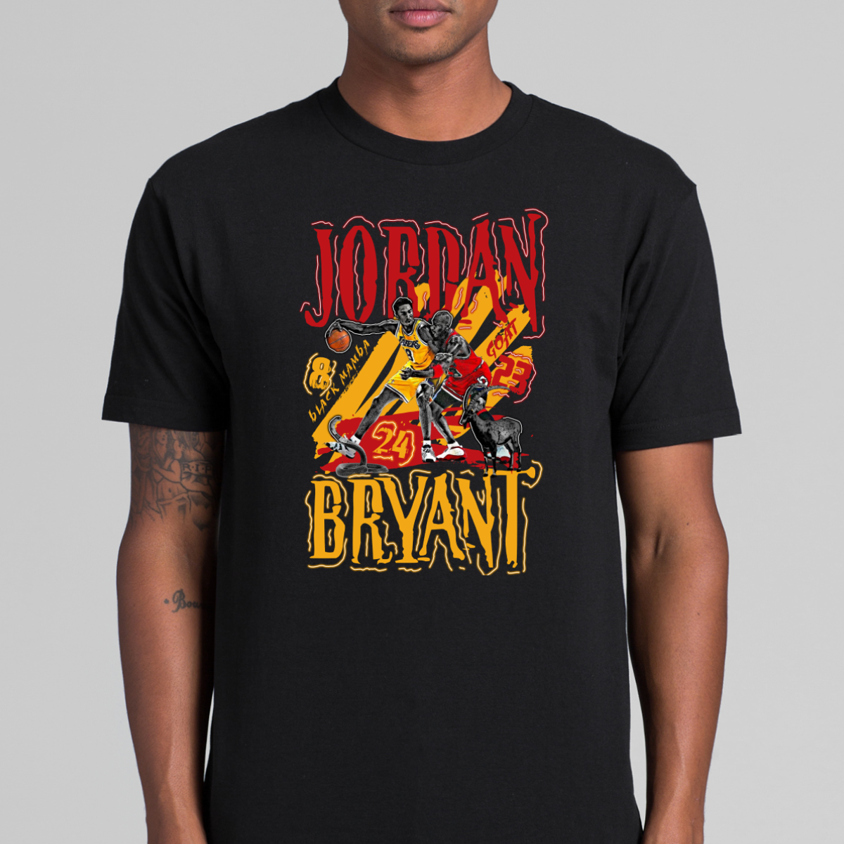 Kobe Bryant Michael Jordan V2 NBA T-Shirt Sport Athlete Family Tee