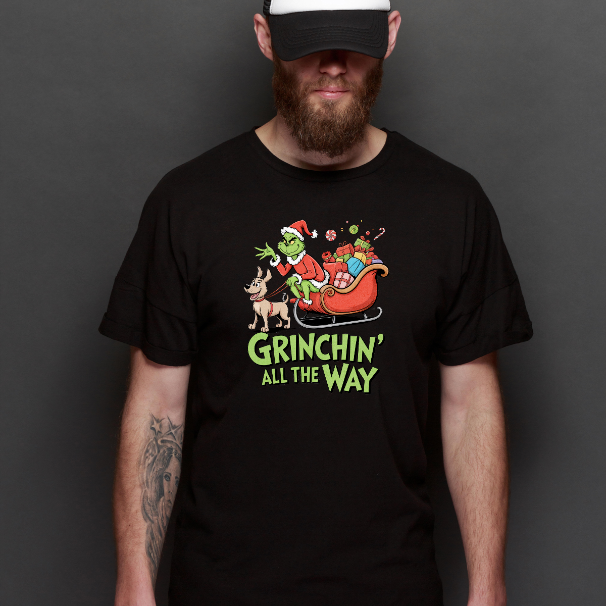The Grinch Christmas V7 T-Shirt Cartoon Tee