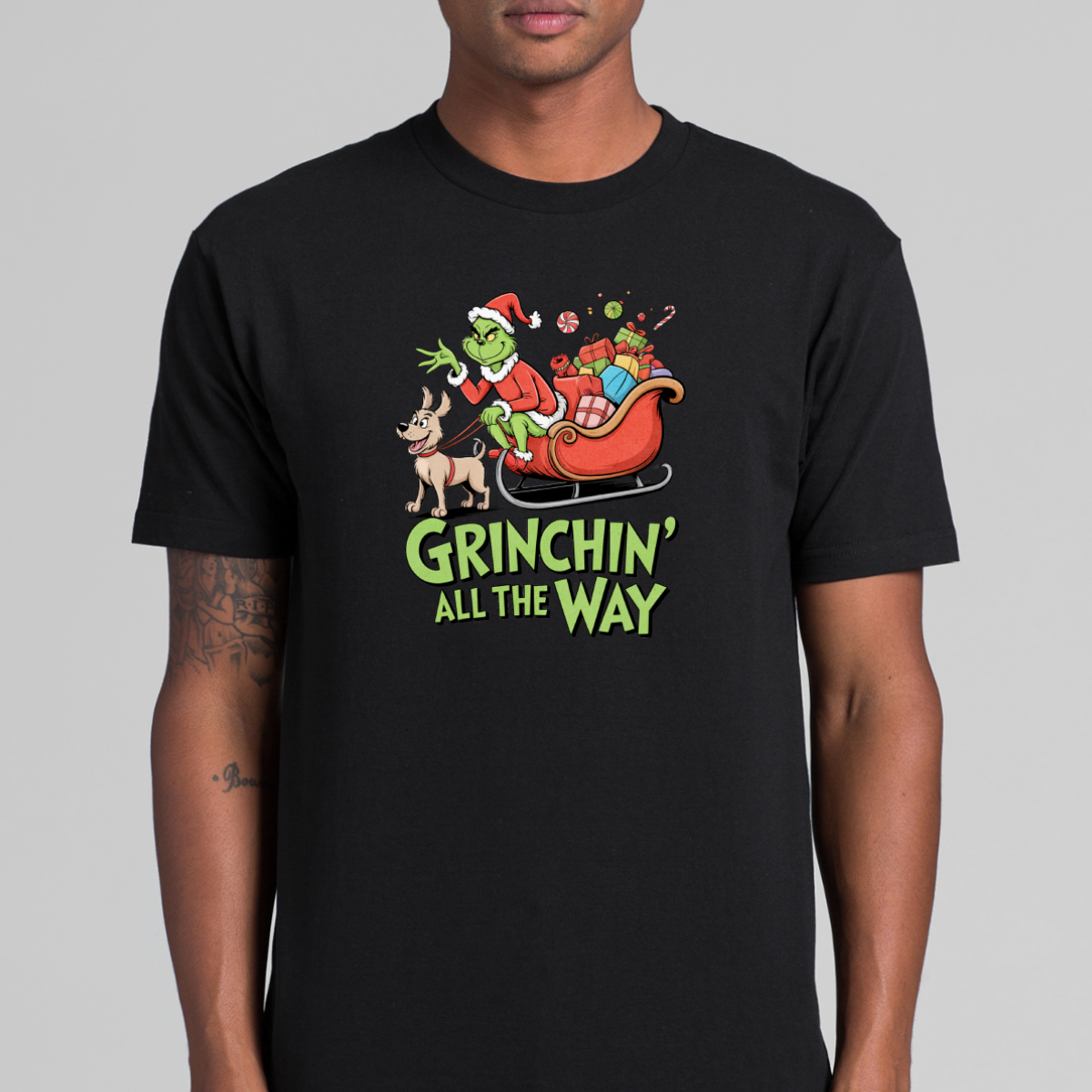 The Grinch Christmas V7 T-Shirt Cartoon Tee