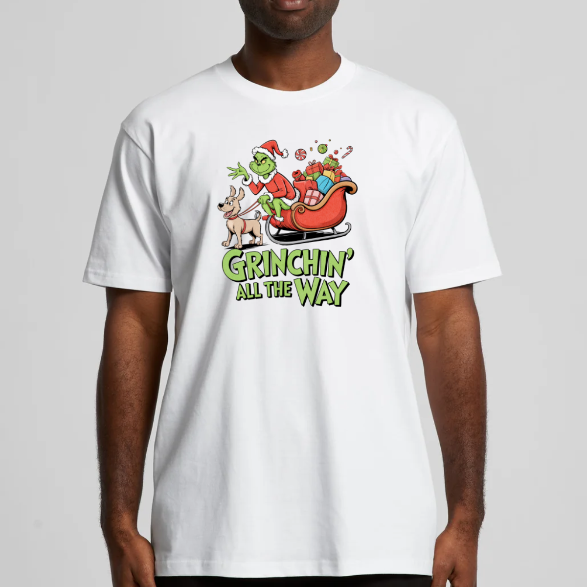 The Grinch Christmas V7 T-Shirt Cartoon Tee