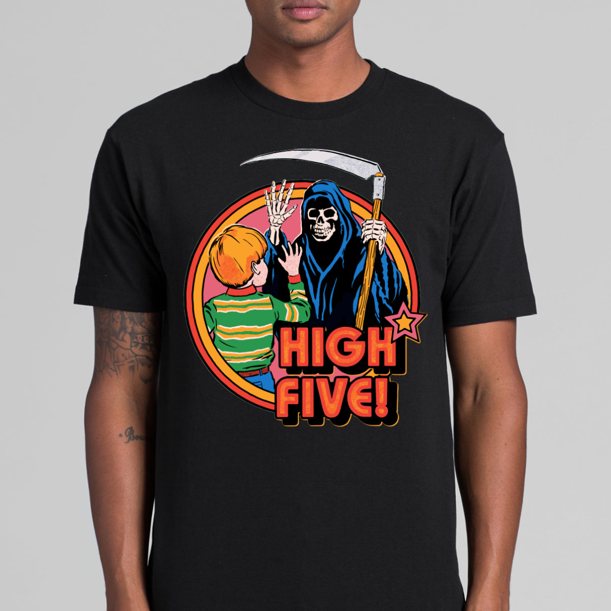 High Five! T-shirt Funny Cartoon Tee