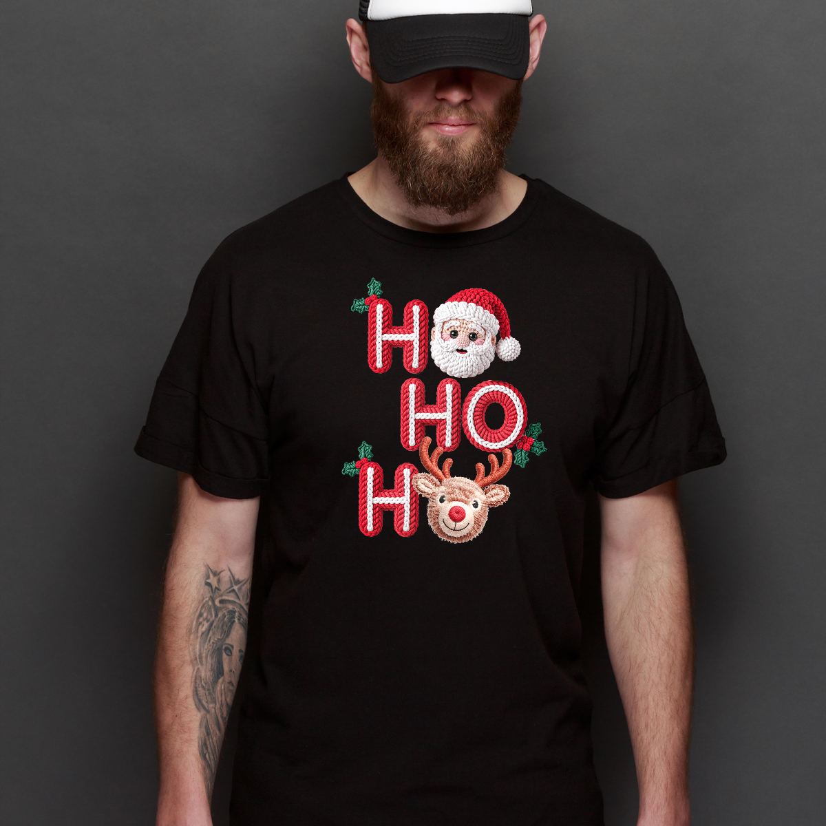 Santa Claus Christmas V4 T-Shirt Cartoon Tee