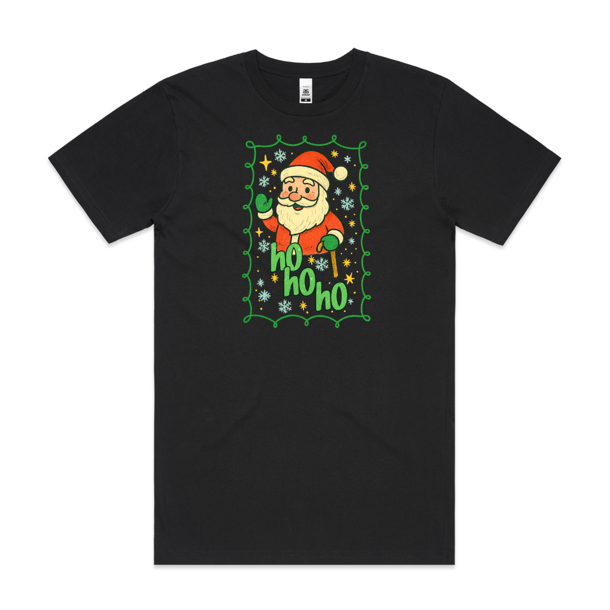 Santa Claus Christmas V5 T-Shirt Cartoon Tee