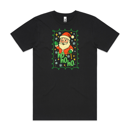 Santa Claus Christmas V5 T-Shirt Cartoon Tee