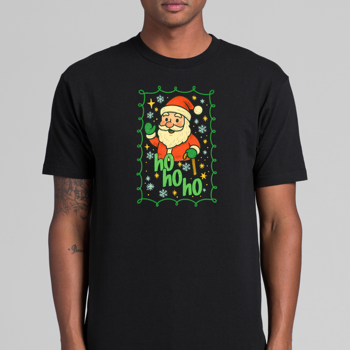 Santa Claus Christmas V5 T-Shirt Cartoon Tee