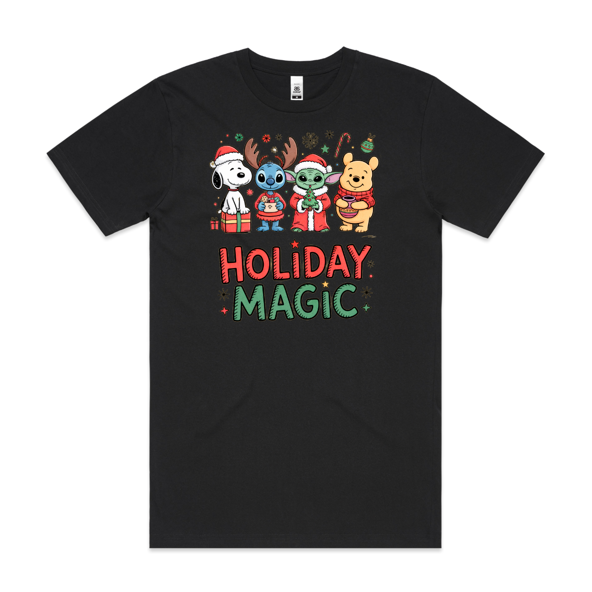 Holiday Magic Christmas T-Shirt Cartoon Tee