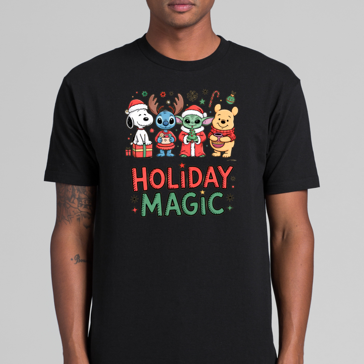 Holiday Magic Christmas T-Shirt Cartoon Tee