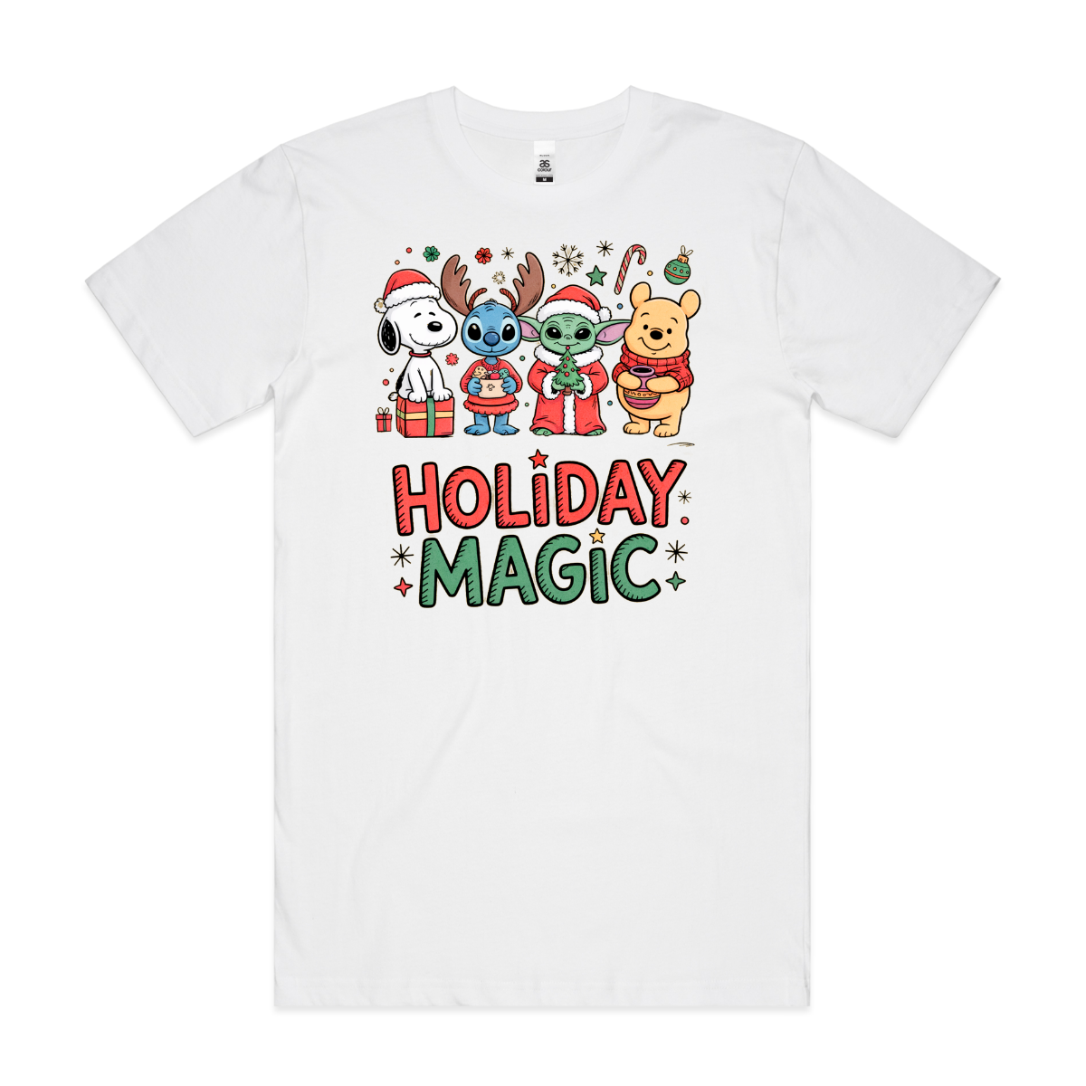 Holiday Magic Christmas T-Shirt Cartoon Tee