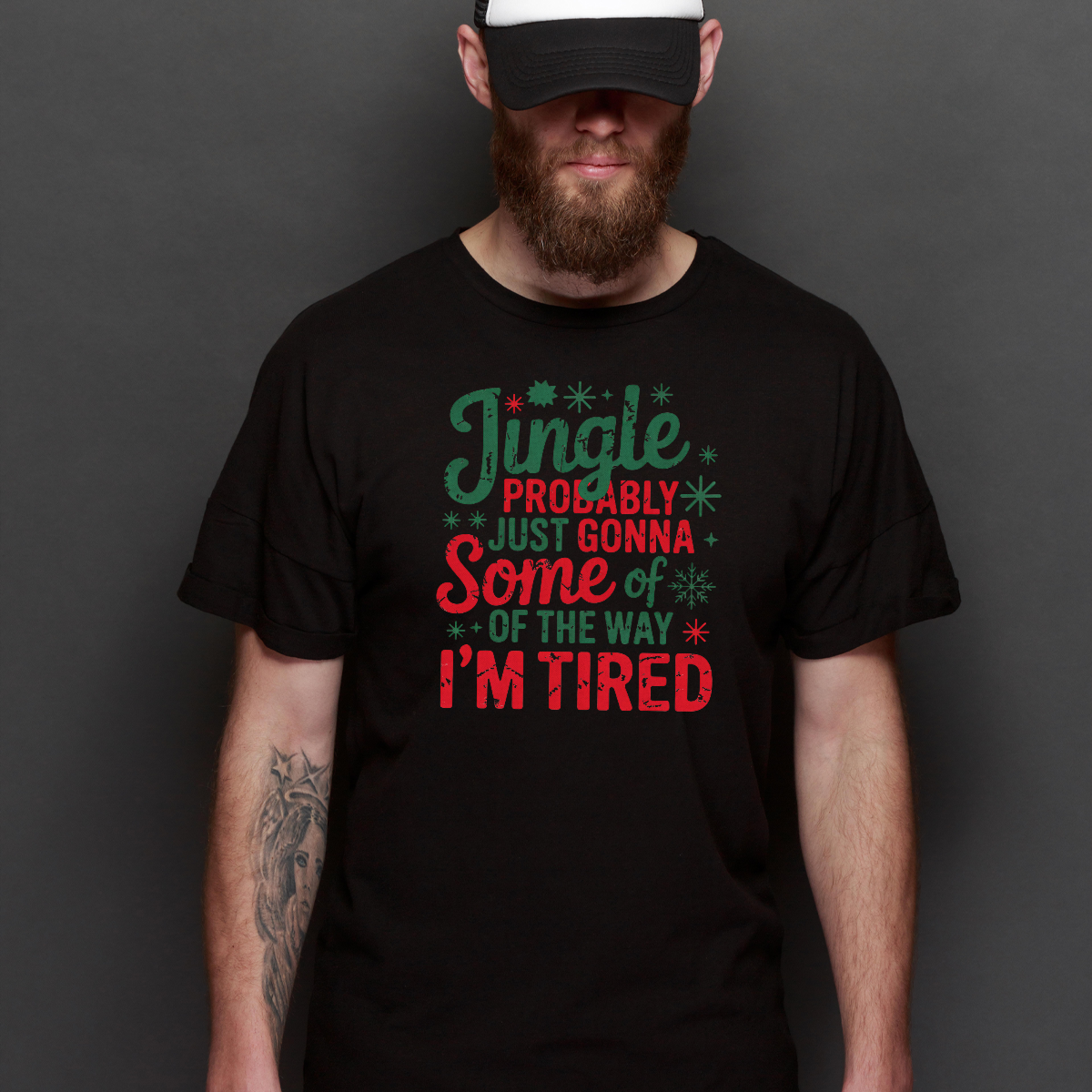 Jingle Bell Christmas T-Shirt Cartoon Tee