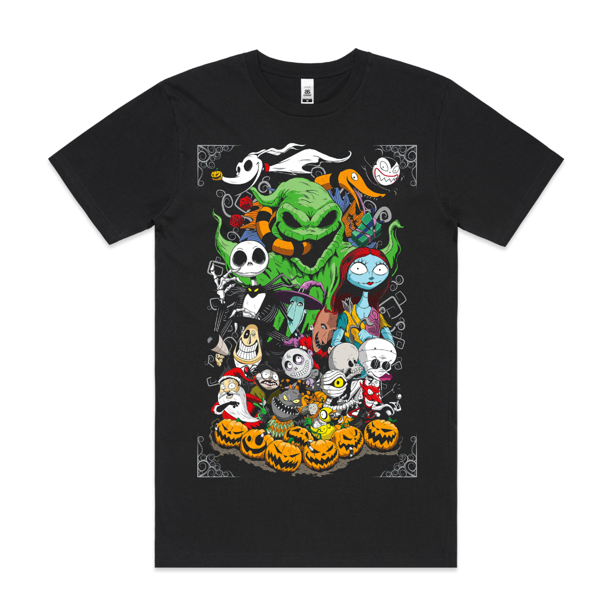 Nightmare Before Christmas Jack Skellington V2 T-shirt Movie Tee