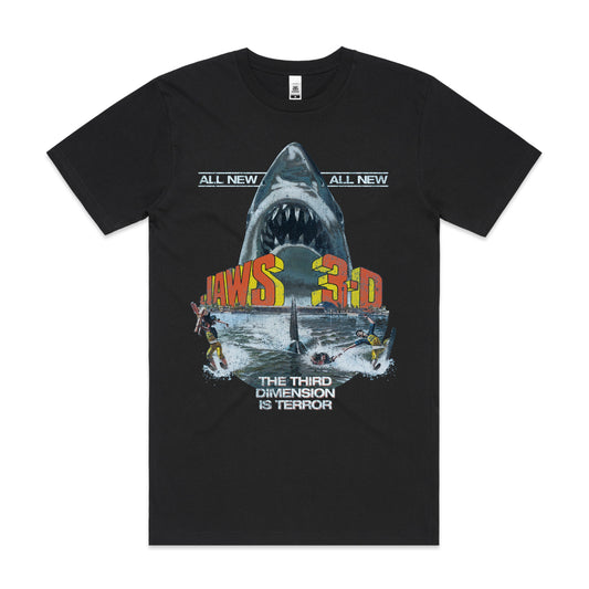 JAWS 3-D V2 T-shirt Horror Movie Tee