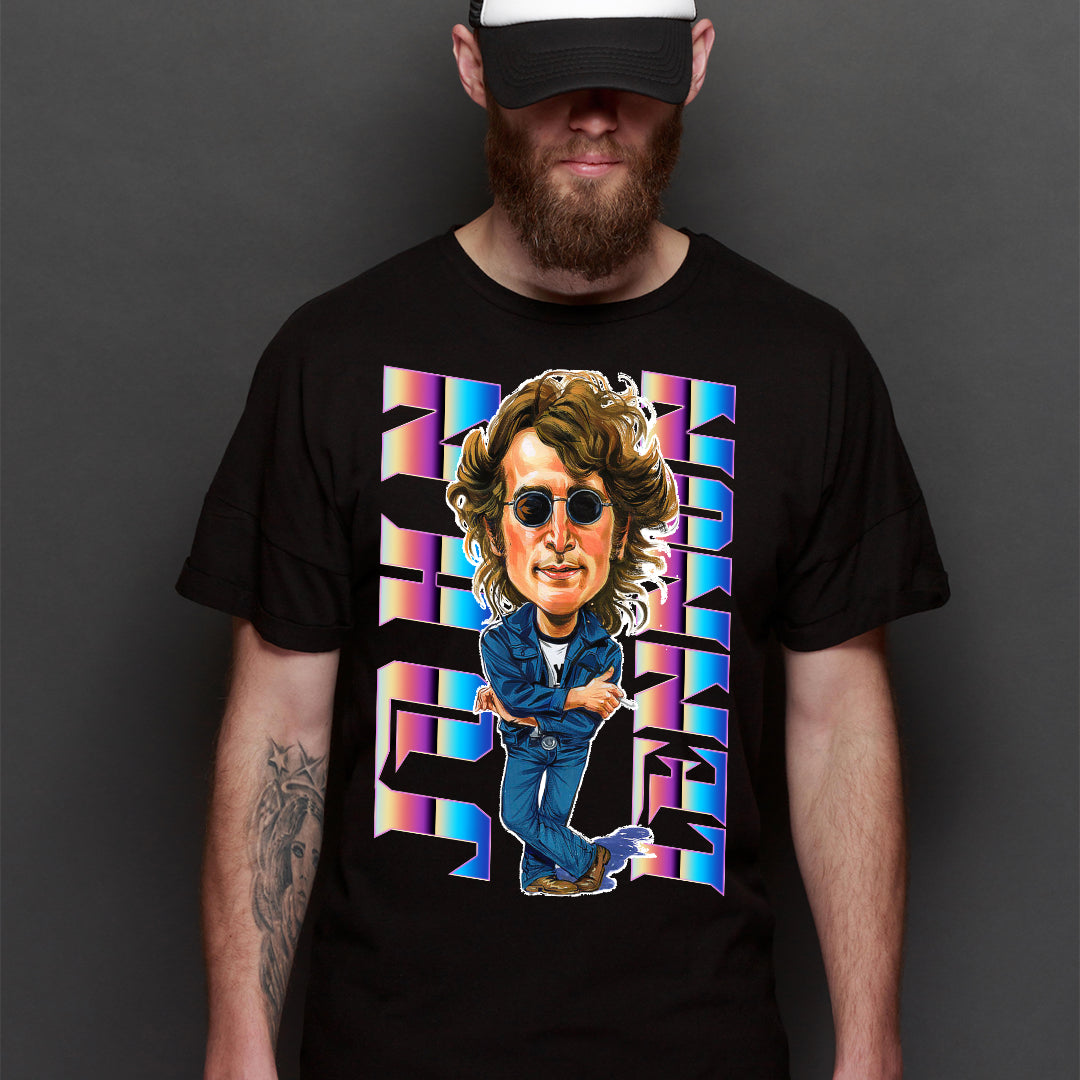 John Lennon T-shirt Artist Family Music Tee