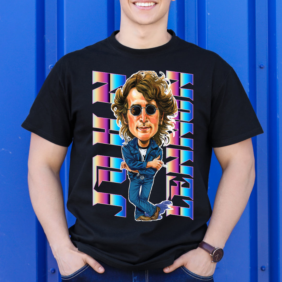 John Lennon T-shirt Artist Family Music Tee