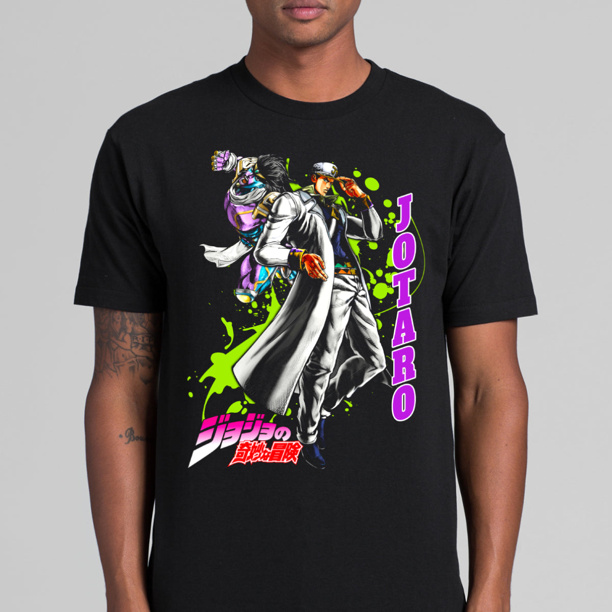 Jojo's Bizarre Adventure Jotaro Kujo V3 T-shirt Japanese anime