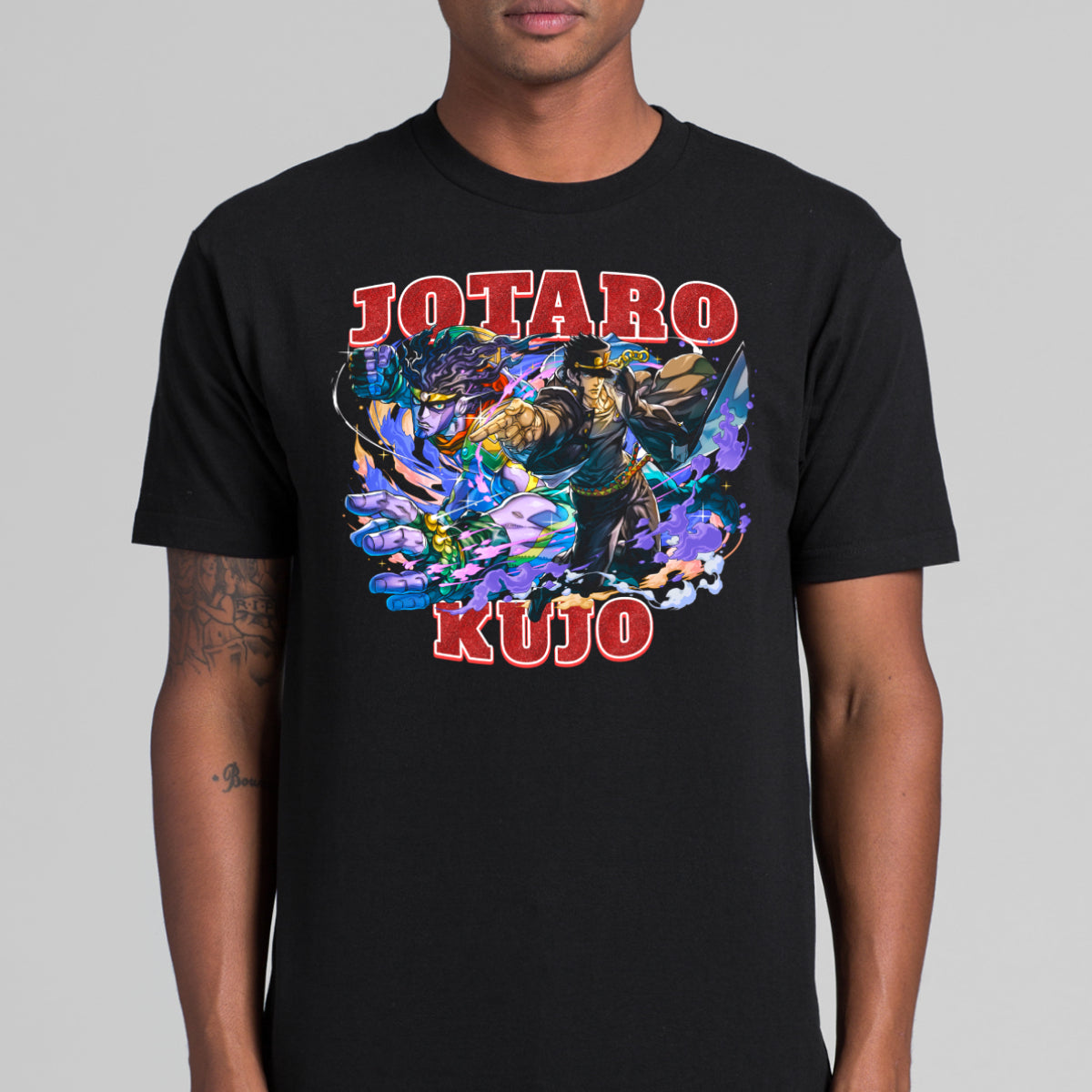 Jojo's Bizarre Adventure Jotaro Kujo T-shirt Japanese anime