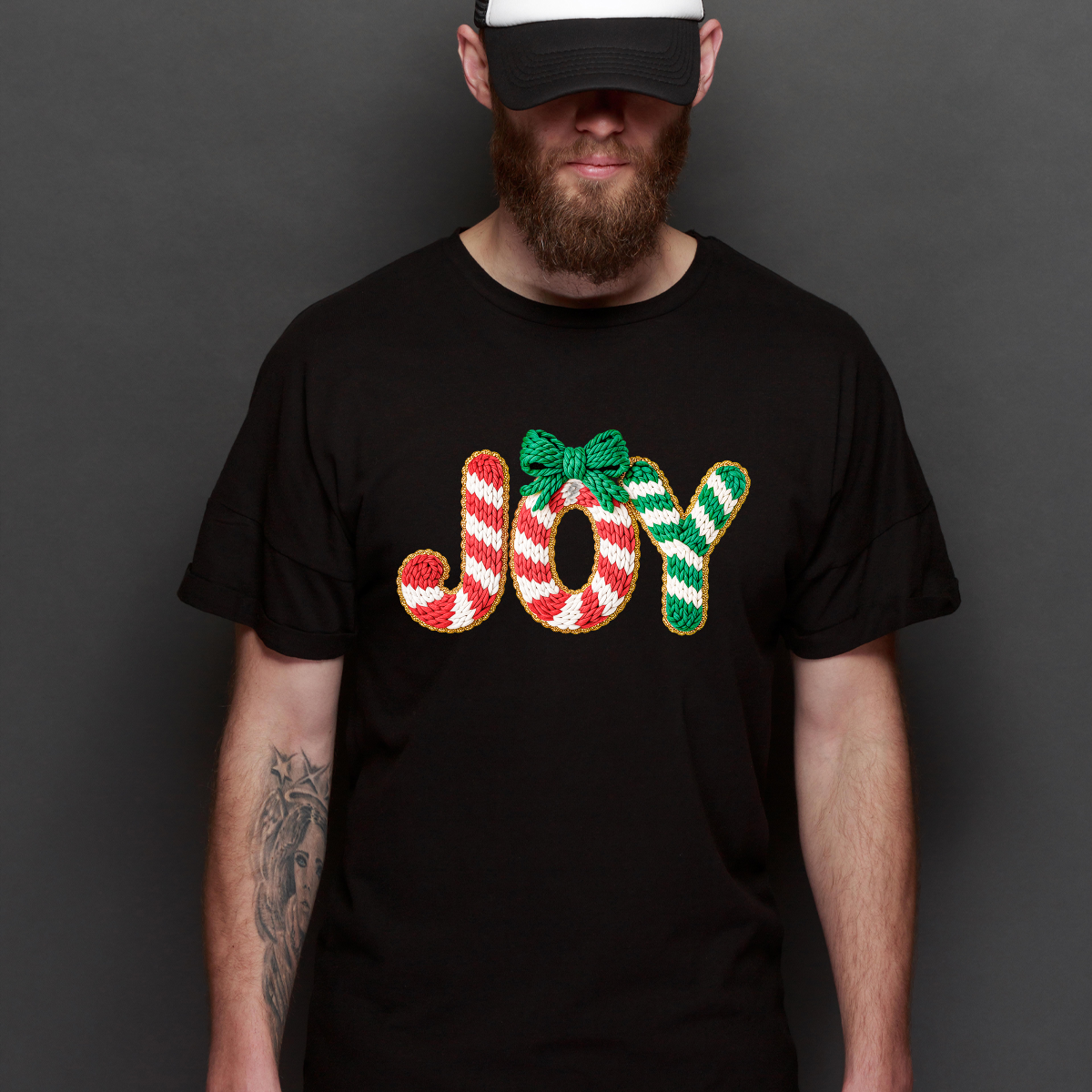 Joy Christmas T-Shirt Cartoon Tee