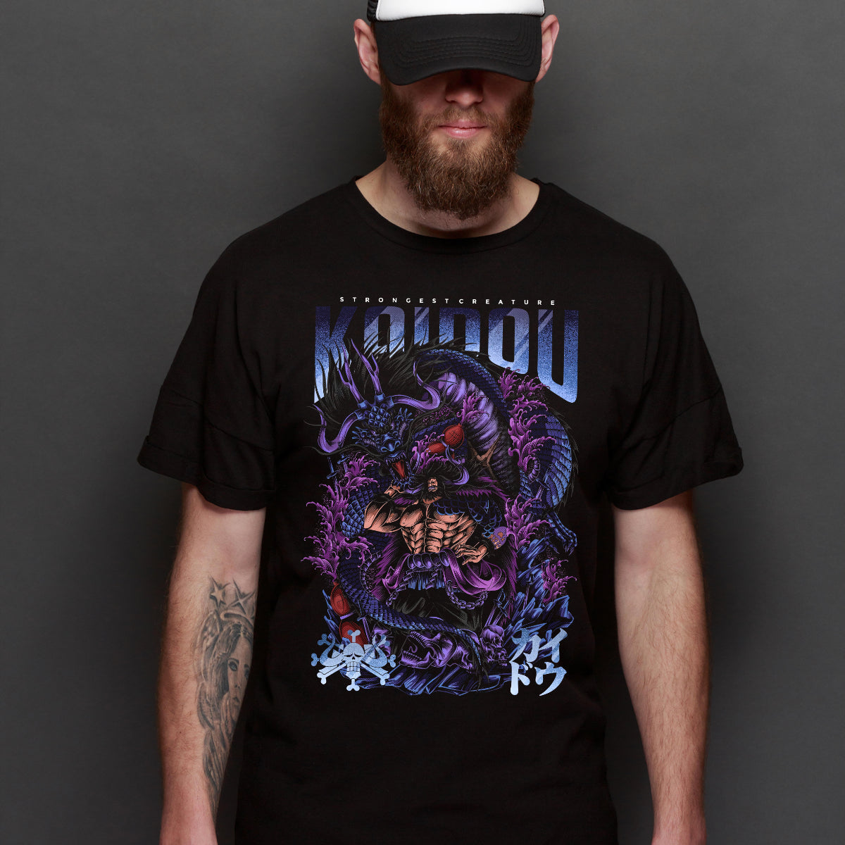 One Piece Kaido V3 T-Shirt Japanese Anime Block Tee