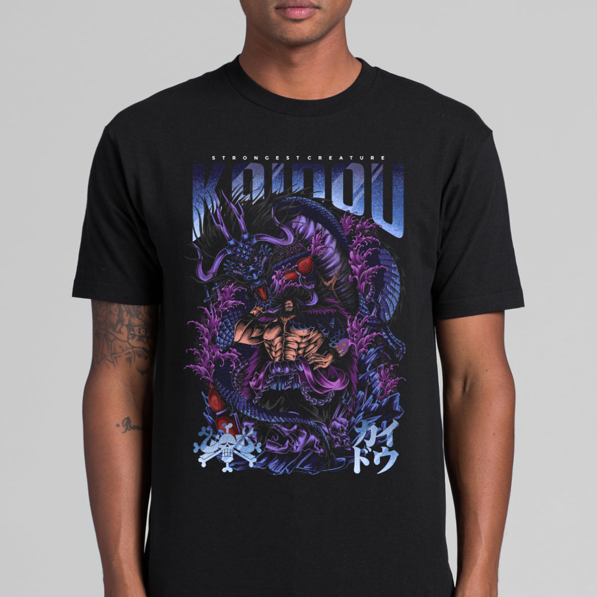 One Piece Kaido V3 T-Shirt Japanese Anime Block Tee