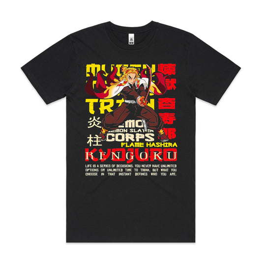 Demon Slayer Kyojuro Rengoku Ver9 T-Shirt Japanese Anime Tee