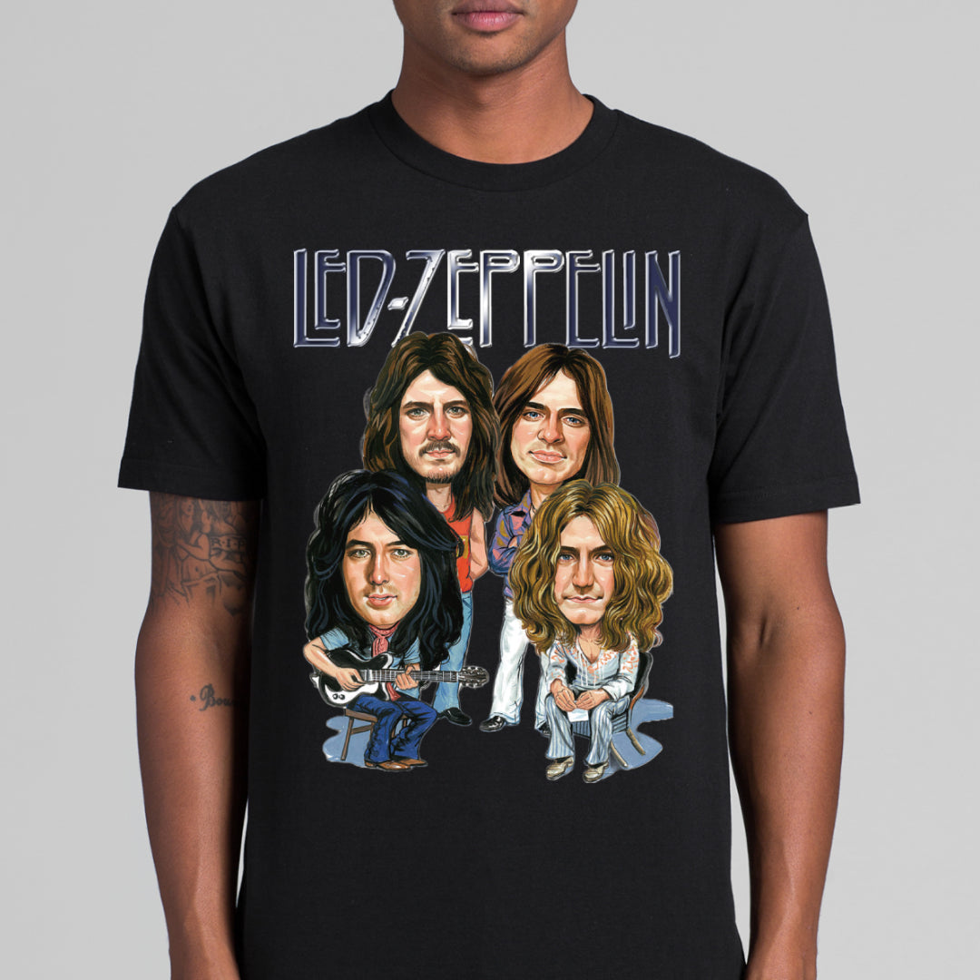 Led Zeppelin T-shirt Artist Family Music Rock And Roll Tee