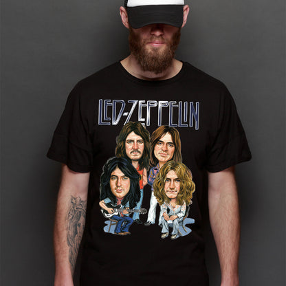 Led Zeppelin T-shirt Artist Family Music Rock And Roll Tee