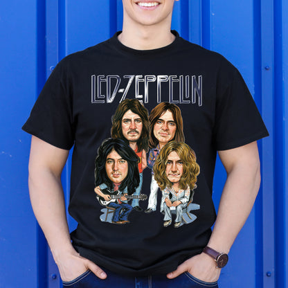 Led Zeppelin T-shirt Artist Family Music Rock And Roll Tee