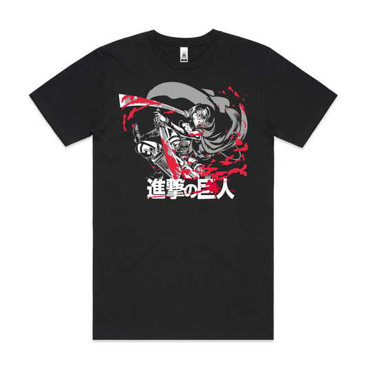 Attack on Titan Levi Ackerman V5 T-shirt Japanese Anime Tee