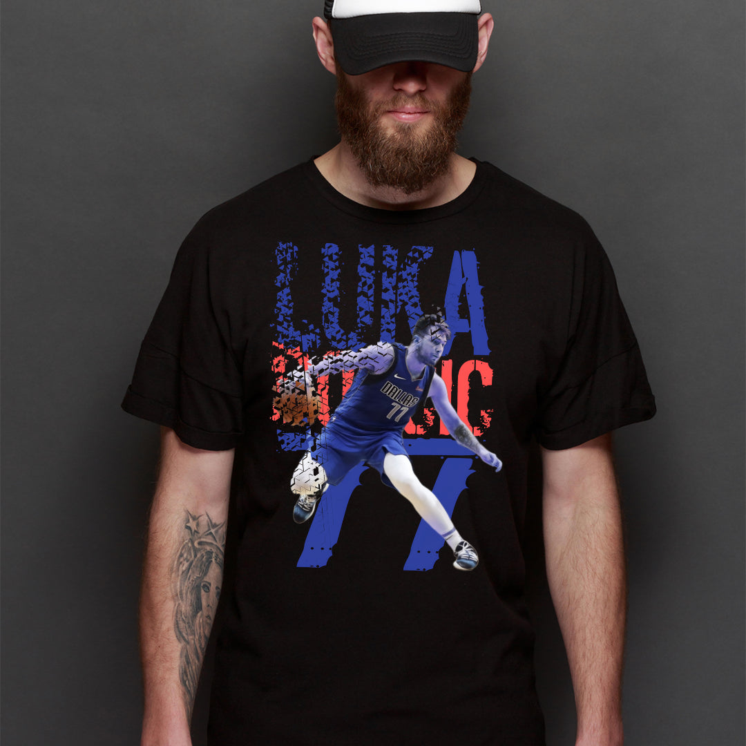 Luka Doncic NBA V3 T-Shirt Sport Athlete Family Tee