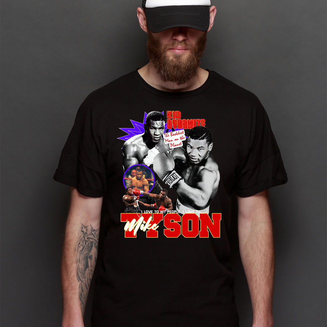 Mike Tyson T-Shirt Sport Athlete Family Tee