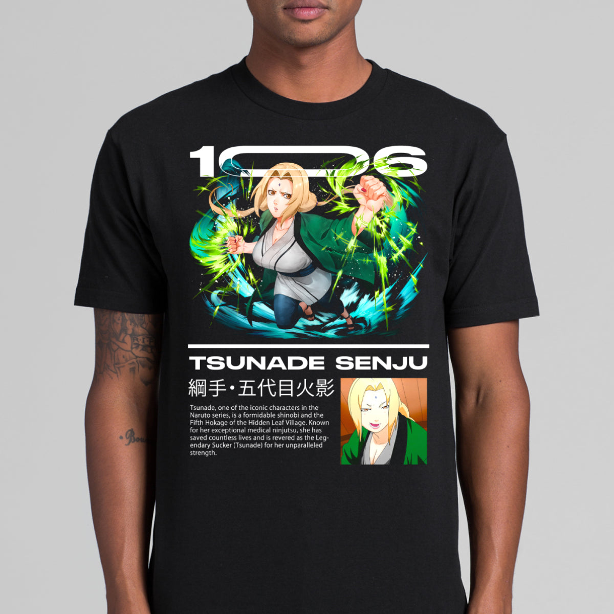 Naruto Tsunade Senju T-shirt Japanese anime Tee
