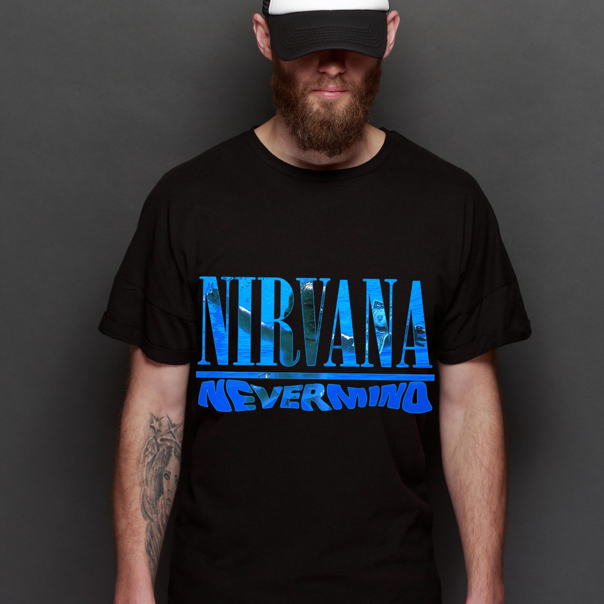 NIRVANA V2 T-Shirt Band Family Tee Music Rock And Roll