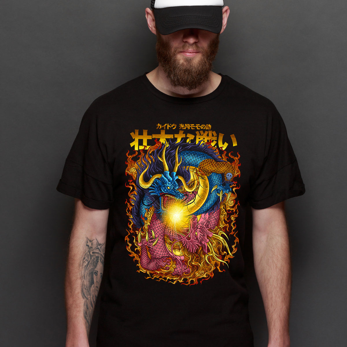 One Piece Kaido X Momonosukei T-shirt Japanese Anime