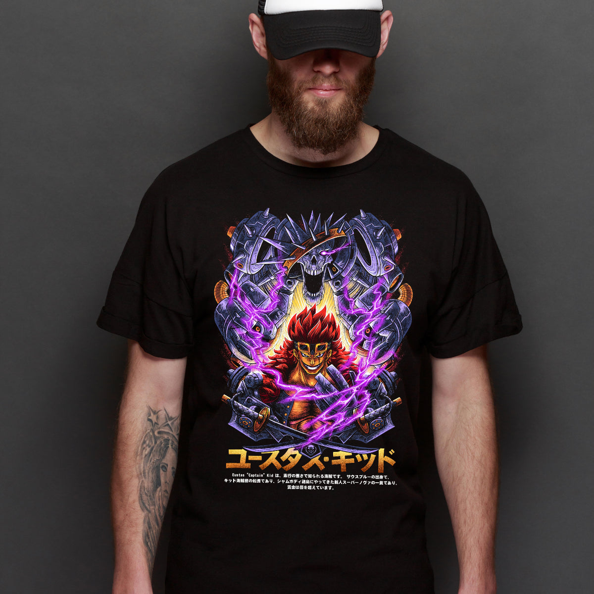 One Piece Eustass Captain Kid T-shirt Japanese Anime