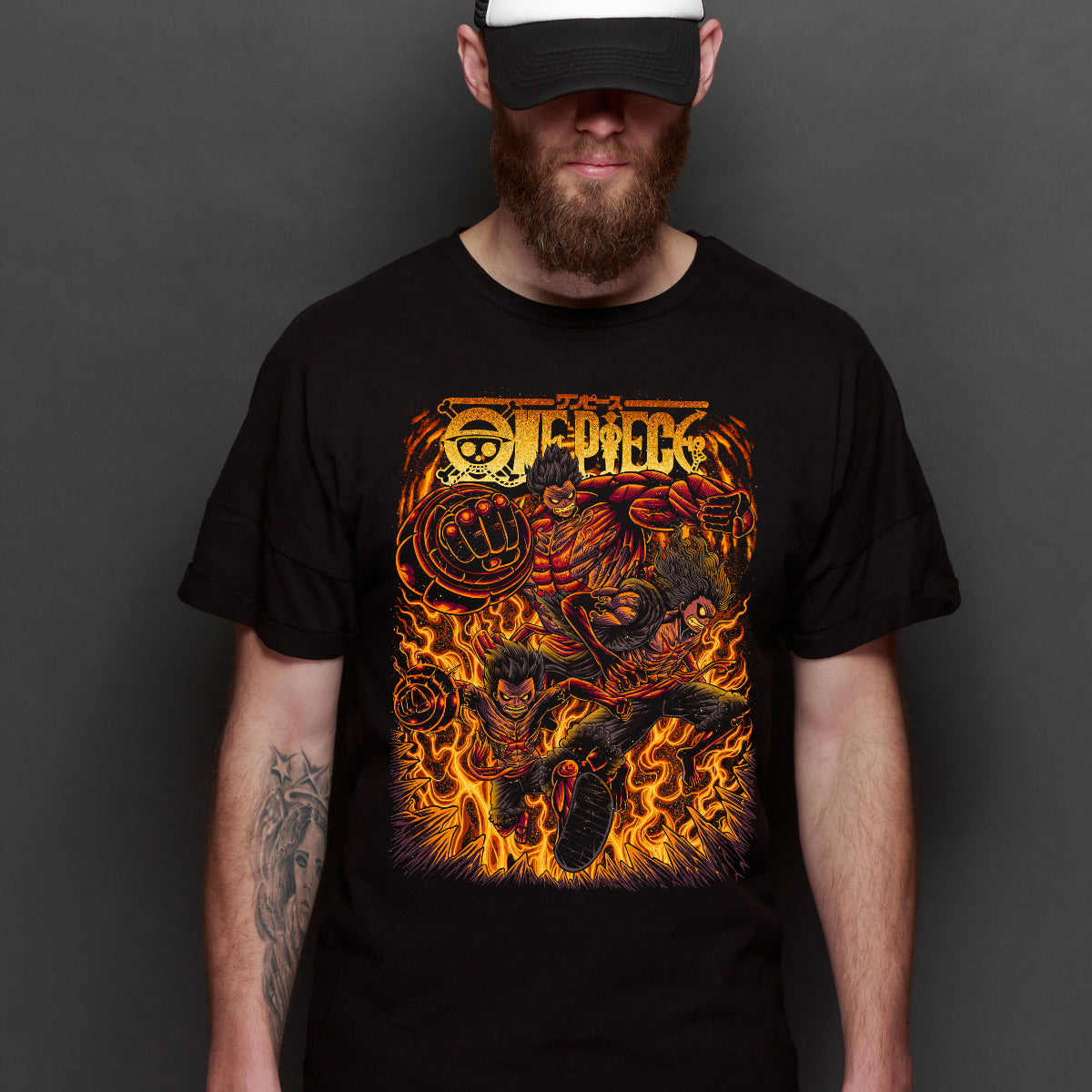 One Piece Luffy V34 T-Shirt Japanese Anime Tee