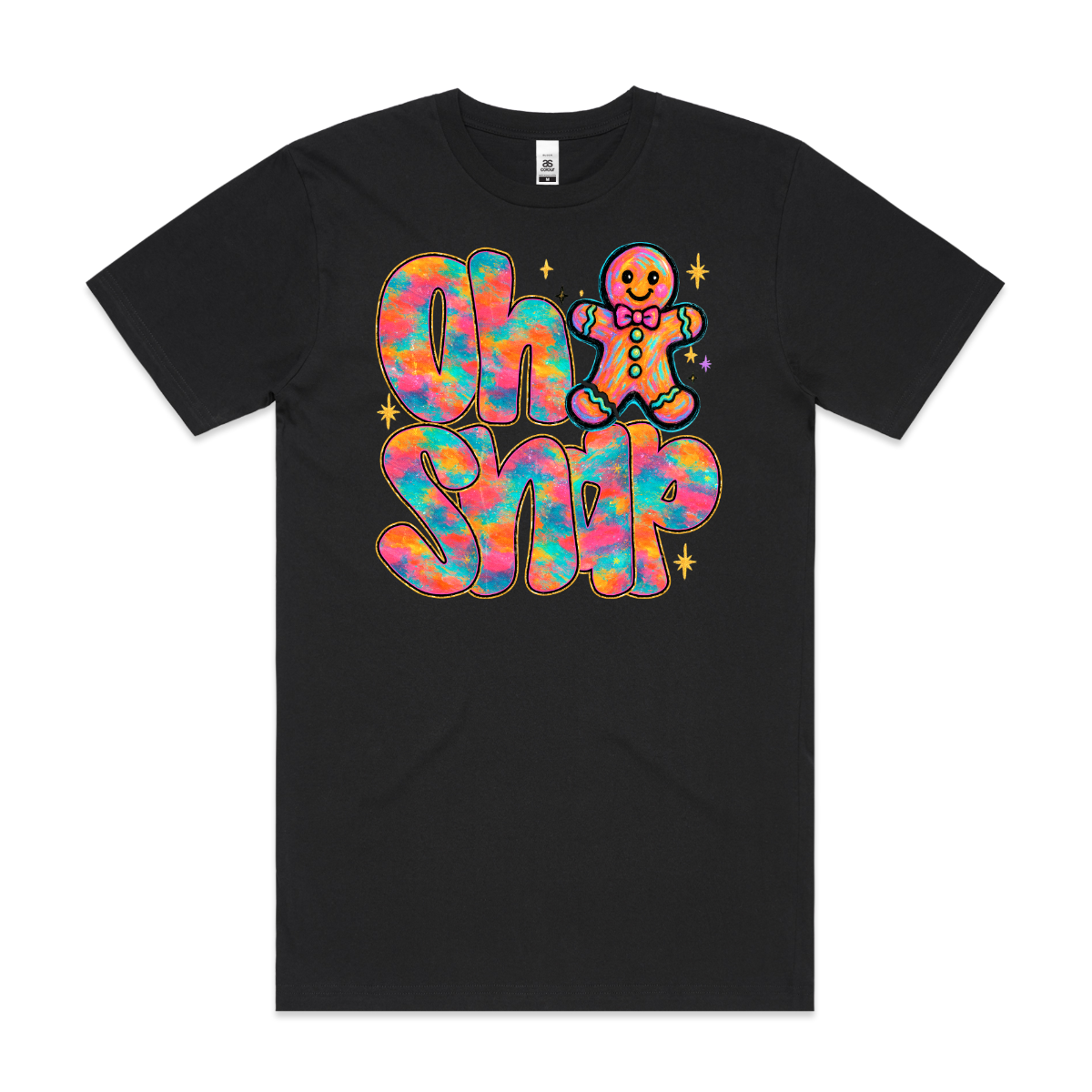 Gingerbread Man Oh Snap! Christmas V9 T-Shirt Cartoon Tee