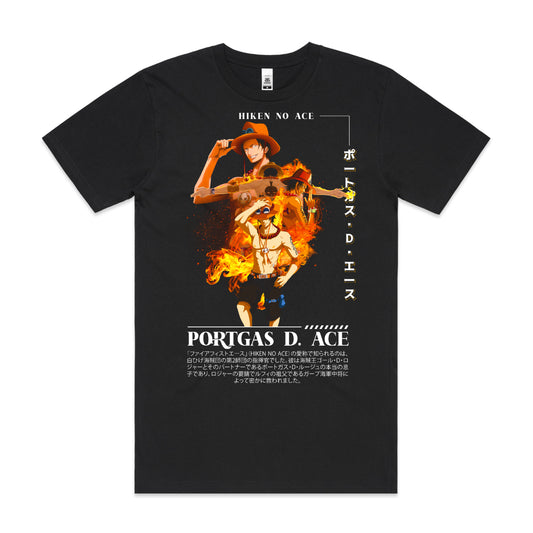 One Piece Portgas D. Ace V2 T-Shirt Japanese Anime Tee