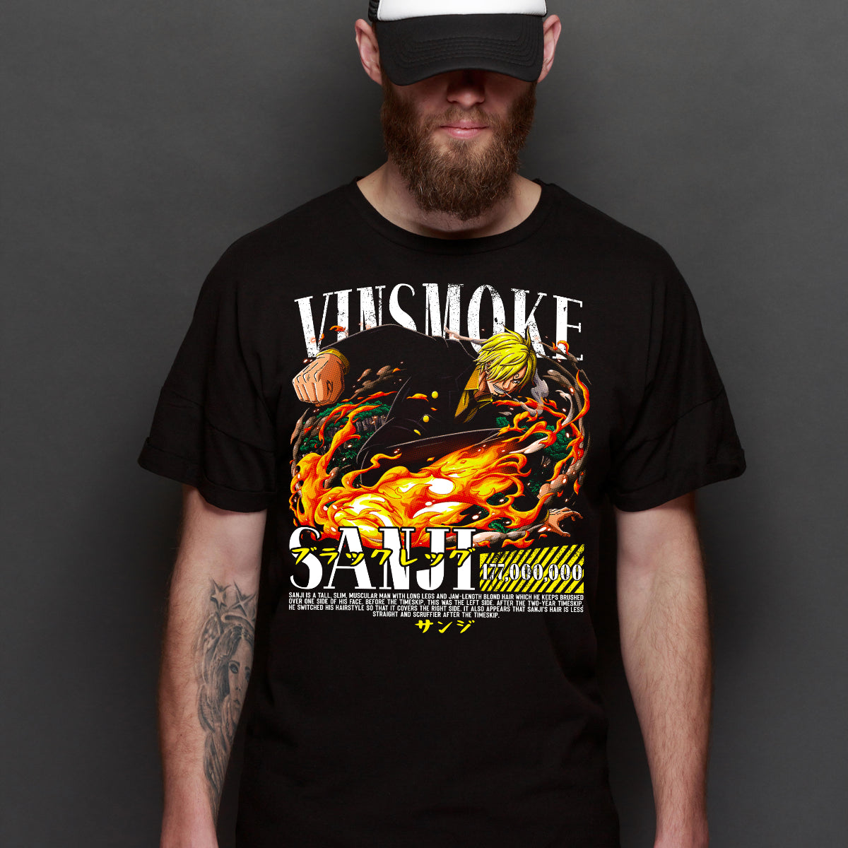 One Piece Vinsmoke Sanji V2 T-Shirt Japanese Anime Tee