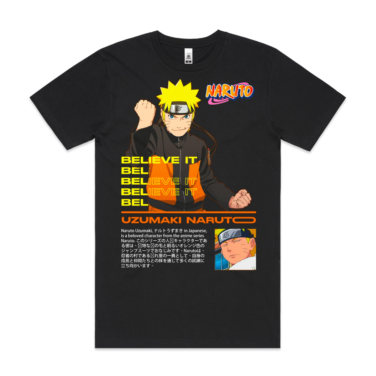 Naruto V17 T-shirt Japanese anime Tee