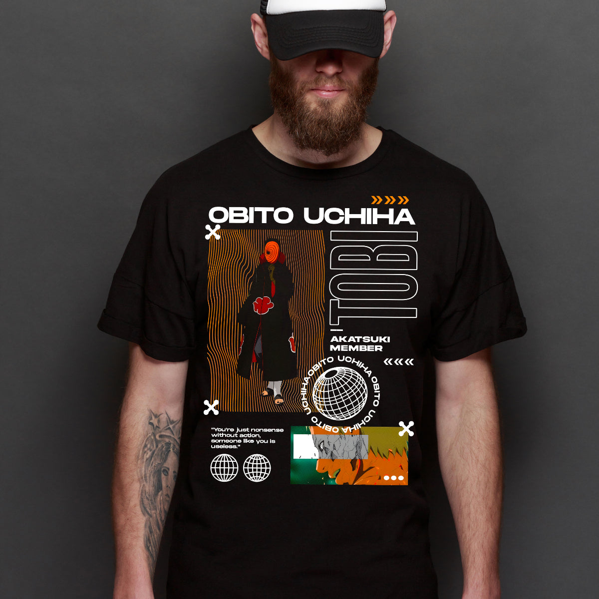 Naruto Obito Uchiha Ver6 T-Shirt Japanese Anime Tee