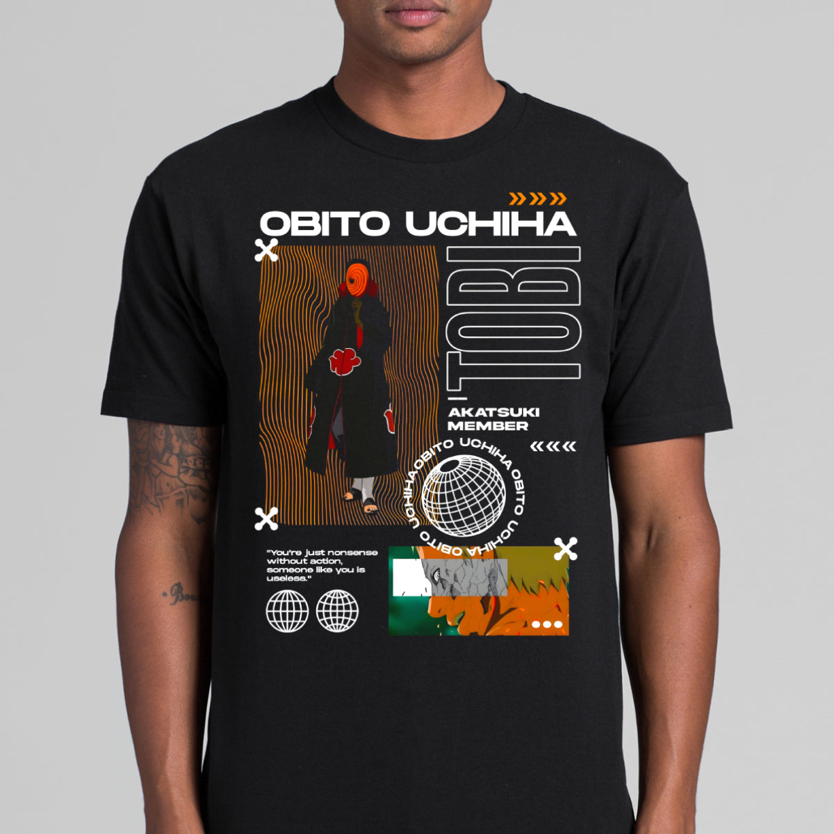 Naruto Obito Uchiha Ver6 T-Shirt Japanese Anime Tee