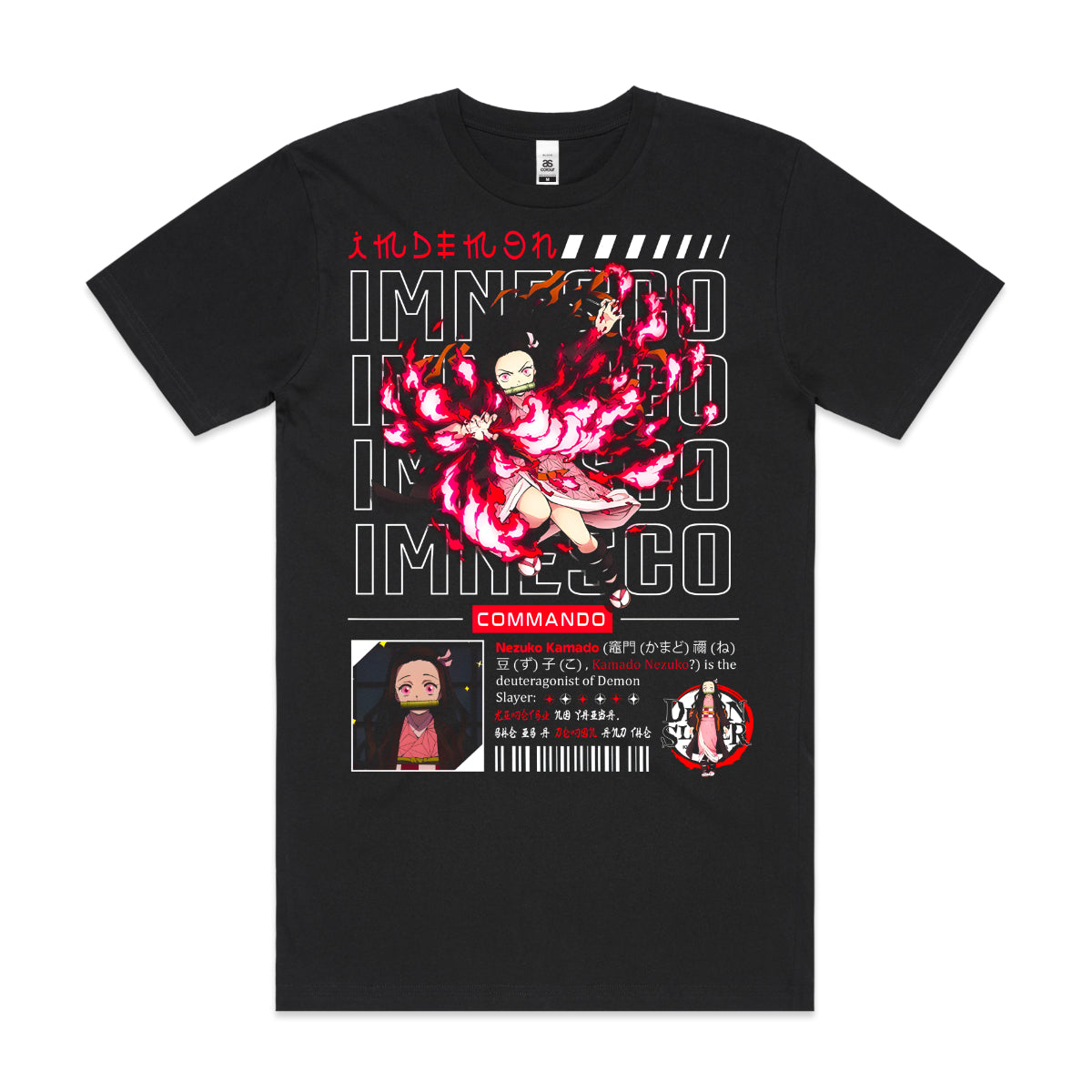 Demon Slayer Nezuko Kamado Ver9 T-shirt Japanese Anime Tee