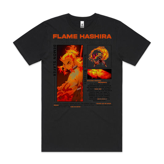 Demon Slayer Kyojuro Rengoku Ver8 T-Shirt Japanese Anime Tee
