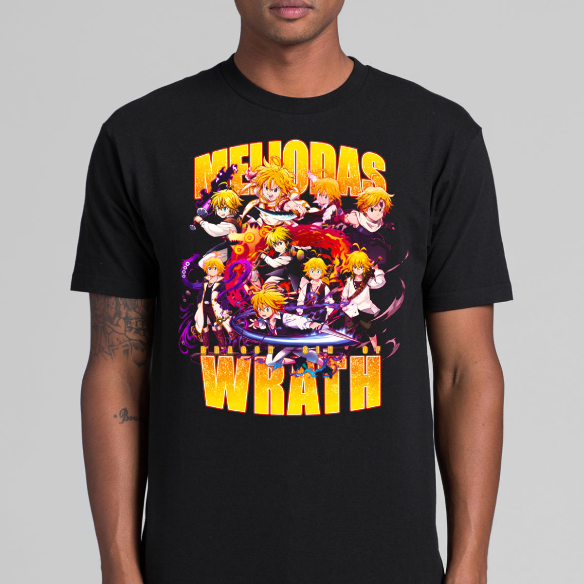 Seven Deadly Sins Meliodas Wrath T-shirt Japanese Anime Tee