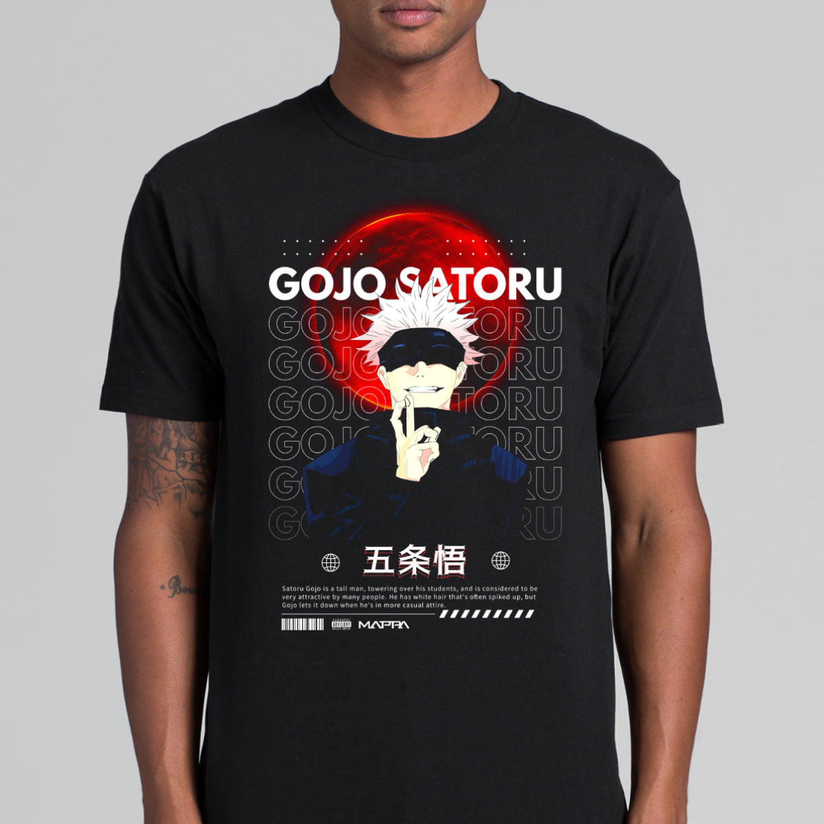 Jujutsu Kaisen Satoru Gojo V13 T-shirt Japanese Anime Tee