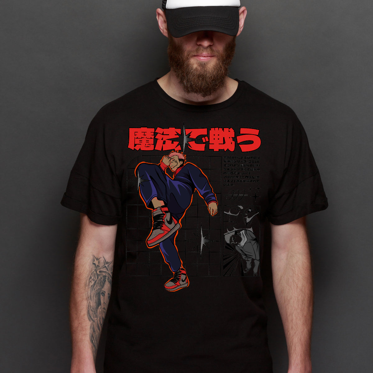 Jujutsu Kaisen Itadori X Sakuna T-Shirt V3 Japanese Anime Tee