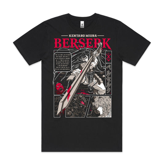 Berserk V6 T-Shirt Cotton Block Tee Japanese Anime