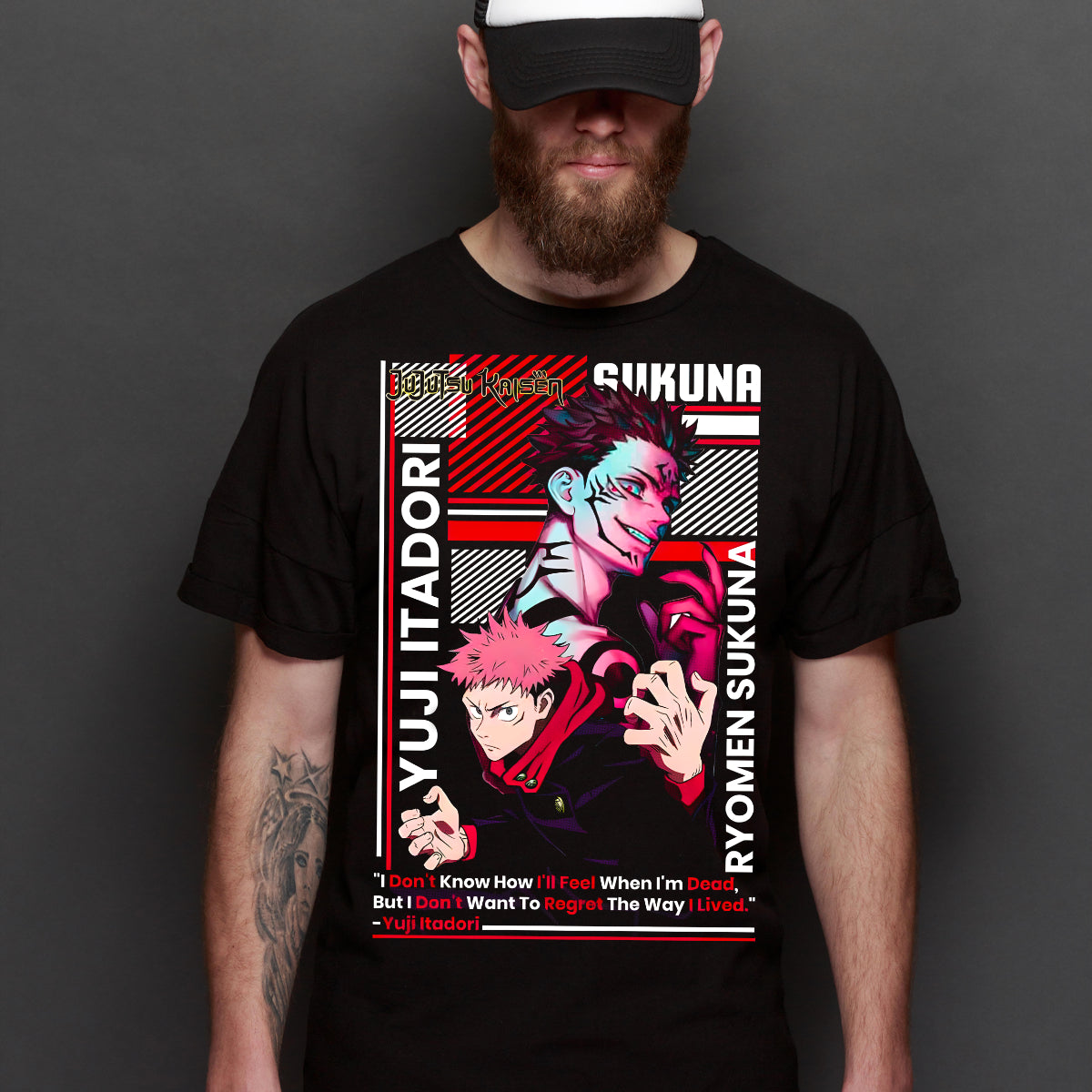 Jujutsu Kaisen Itadori X Sakuna T-Shirt V4 Japanese Anime Tee