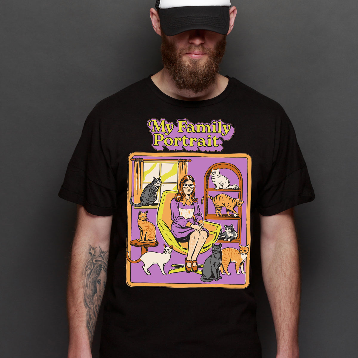 My Family Portrait T-shirt Funny Cartoon Tee