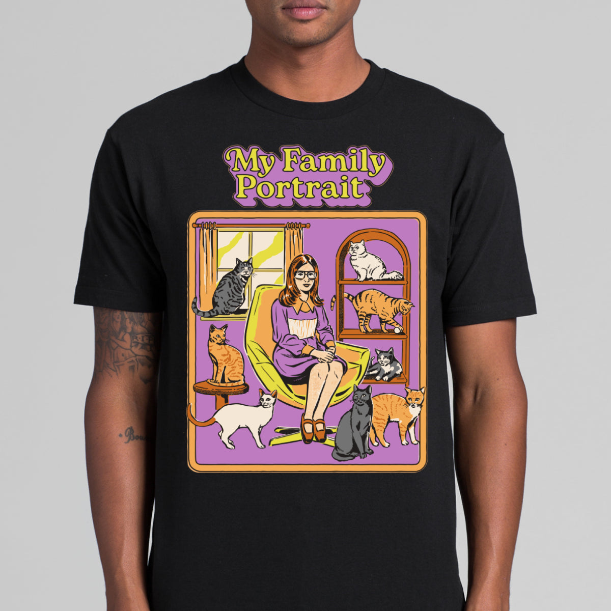My Family Portrait T-shirt Funny Cartoon Tee